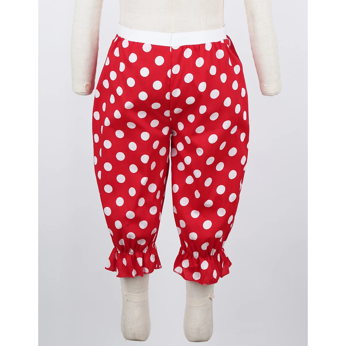 Детский костюм клоуна для девочек свободные шаровары с принтом в горошек