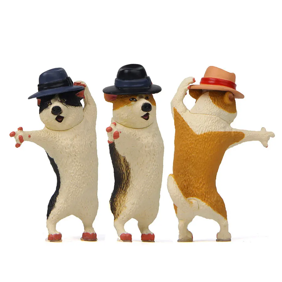 Креативный танцор космический шаг Шиба ину корги Хаски фигурка рабочего стола