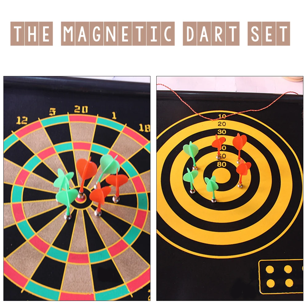 Магнитная доска для дротика детей двусторонняя подвесная безопасных игр 12/15