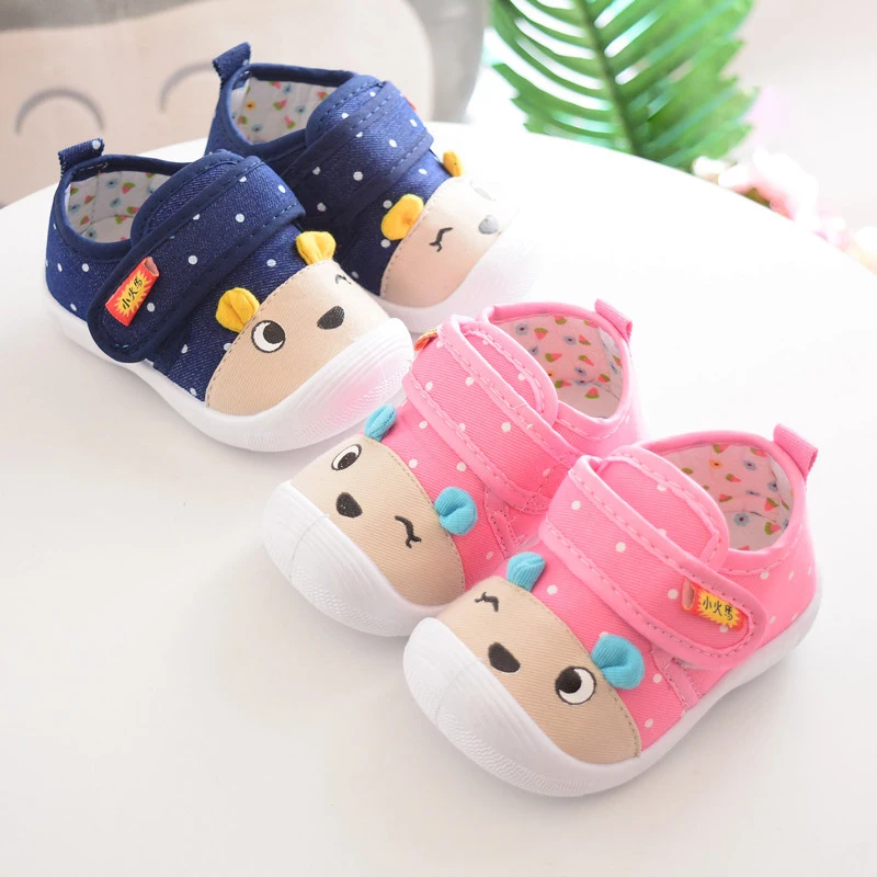

Baby Sneaker Casual Shoes First Walkers With Sound Shoes New Arrival Rubber Non-Slick Sole Girl Boy Toddler Shoes Soft