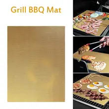 40*33cm Grill BBQ Mat Grill Barbecue Mat Nonstick Heat Resistant Grill Sheet Perfect for Electric Oven Grill Barbecue #W0