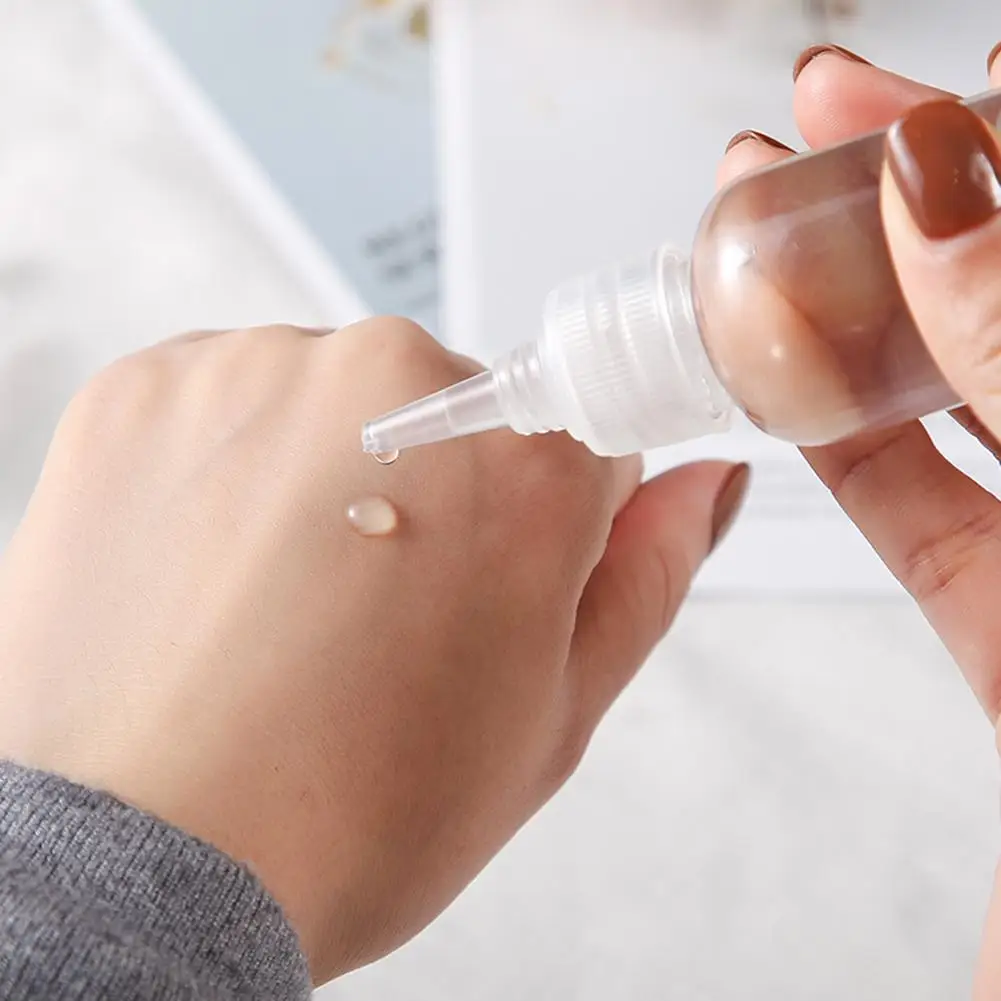 

5/10/20/30ml Necked Bottle Transparent Round Tip Water Oil Milk Sub-bottle Essential Essence M1N4