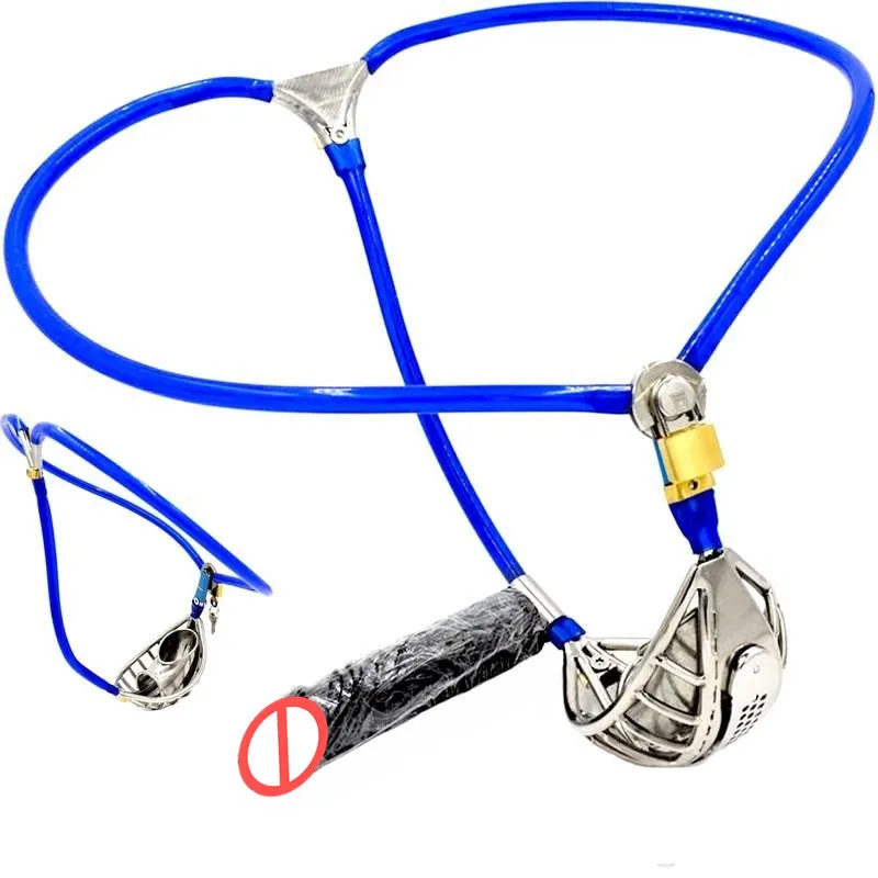 Невидимый мужской регулируемый пояс верности из нержавеющей стали проволока