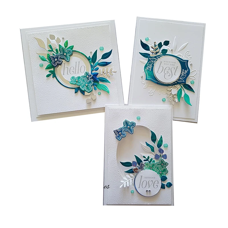 Цветочные Рамки Металлические Вырубные штампы и прозрачный штамп набор сделай