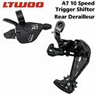 Переключатели скоростей LTWOO A7 1X10 10, переключатели передач 10 s 10 в, переключатели заднего переключателя передач, совместимы с SRAM и SHIMANO