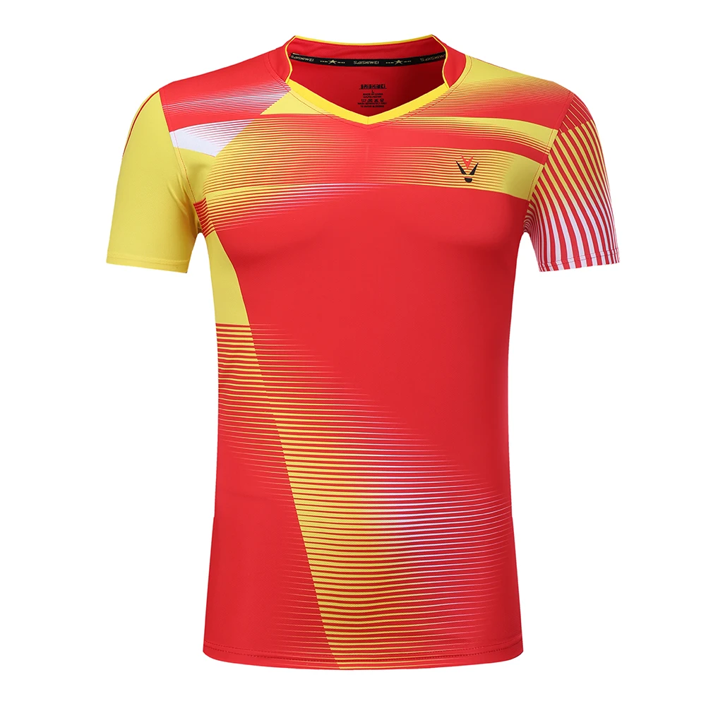 Теннисные майки Детские/женские/мужские рубашки для бадминтона быстросохнущие