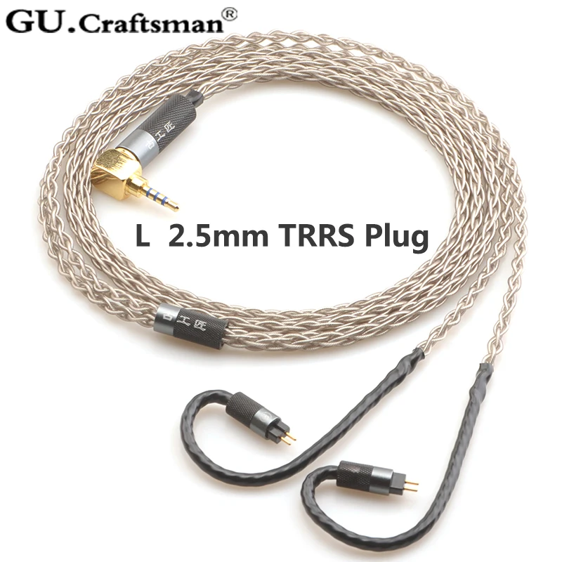GUCraftsman 6n серебро 0,78 мм 2Pin 64 аудио a12t/u12 TIA Fourte orolus re2000 Legend X iSINE20 VE8 кабель для наушников