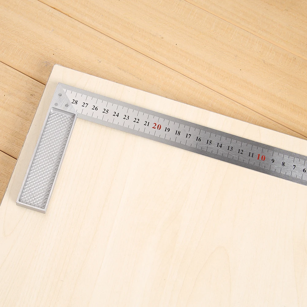 300 мм Алюминий легированная квадратная линейка прямоугольный разъем (под углом 90