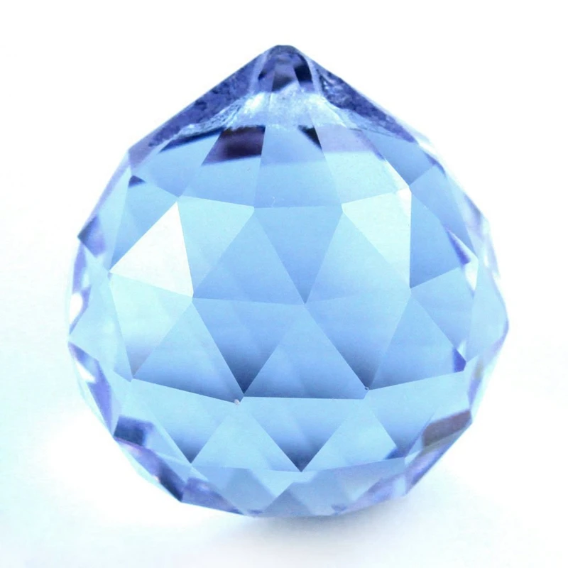 

30mm Vintage Crystal Blue Feng Shui Ball