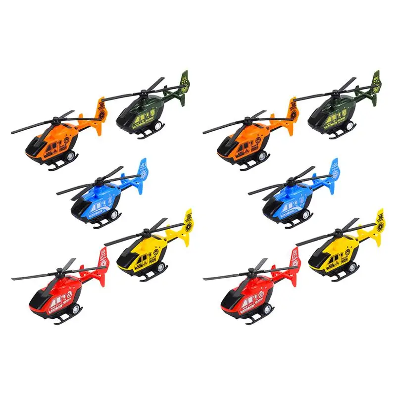 

10pcs Flying Plane Toys Kids Playthings Flying Helicopter Toys (Random Color)