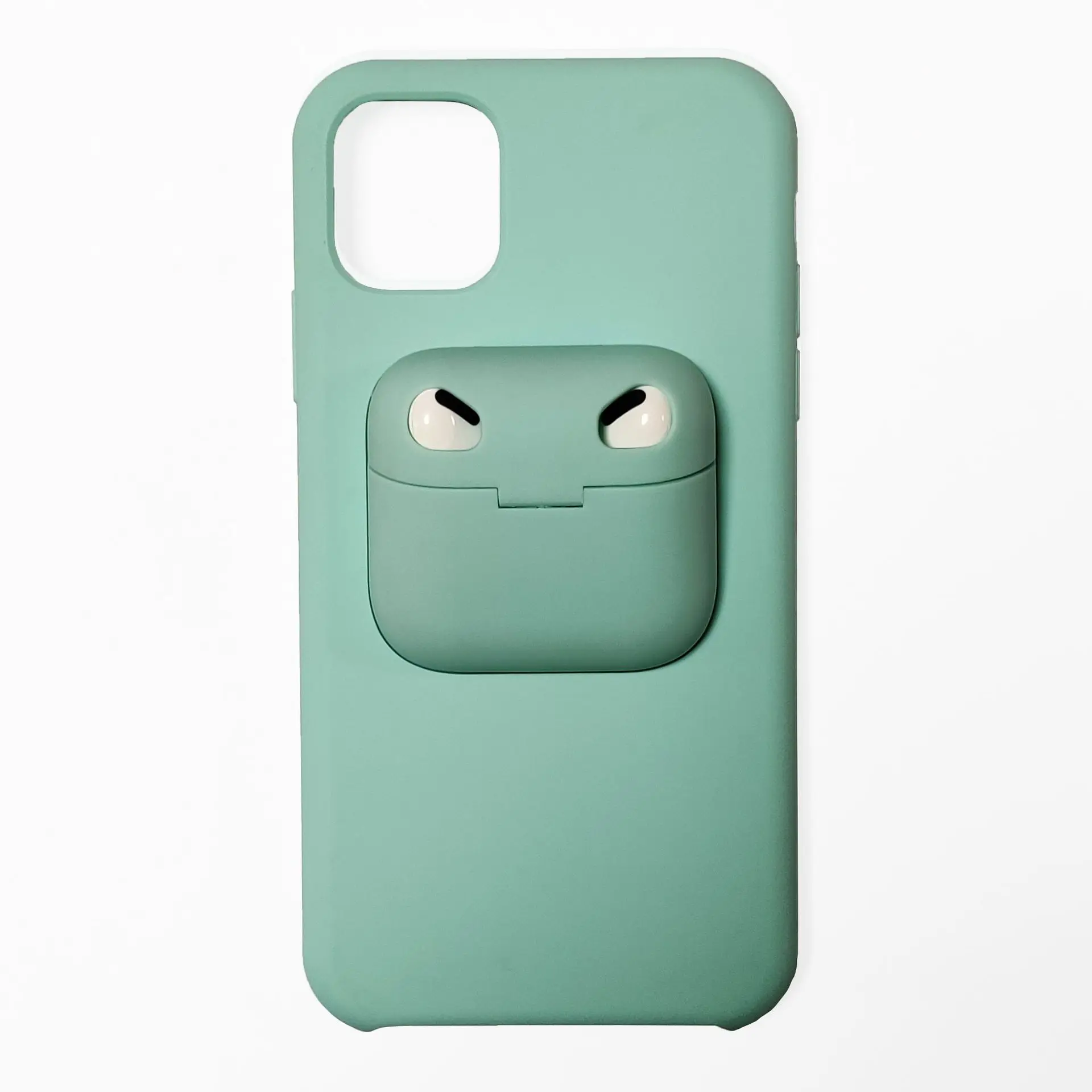 

Case for Iphone 11 12 Pro Max Silicone Phone Case Matching AirPods Pro 3rd Generation Bluetooth Headset Case IPhone X XR Case
