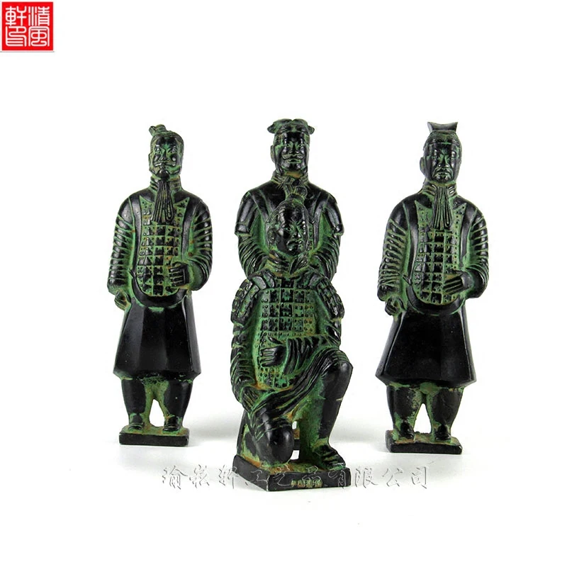 

handicraft statue house culpture crafts Terracotta warriors horses ornaments antique bronze crafts terracotta gifts servants