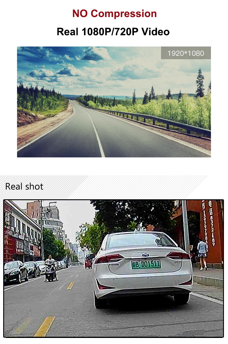 2CH Автомобильный видеорегистратор камера Full HD 1080P 2 Dashcam регистратор Spuer ночное