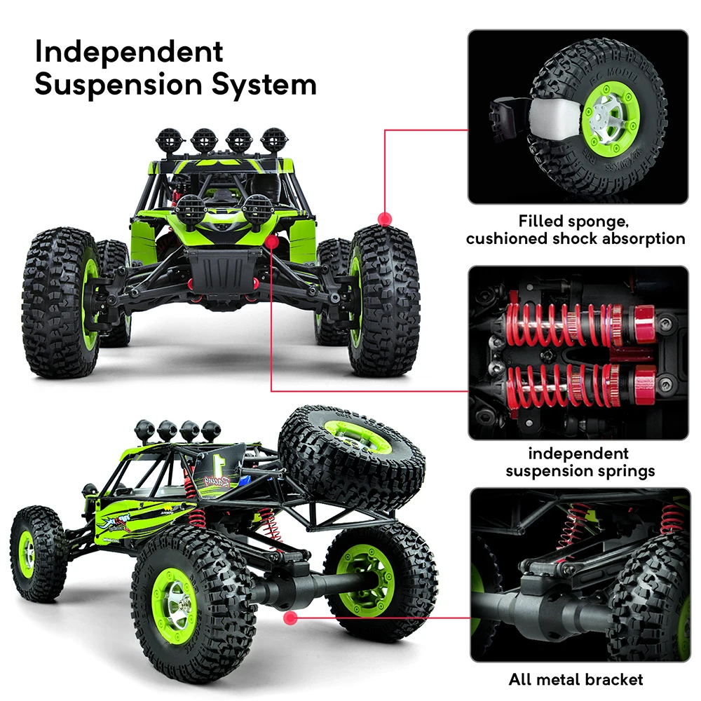 Радиоуправляемая машина 1/12 масштаб 40 км/ч высокая скорость 2 4G 4WD RTR Rc Внедорожник