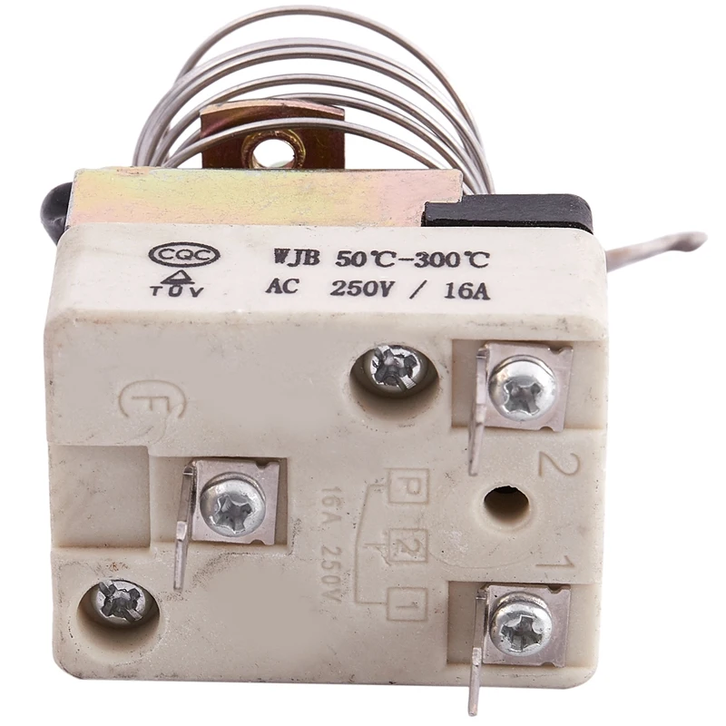AC 16A 250V 50 до 300 градусов Цельсия 3 Pin NC капиллярный термостат для электрической печи