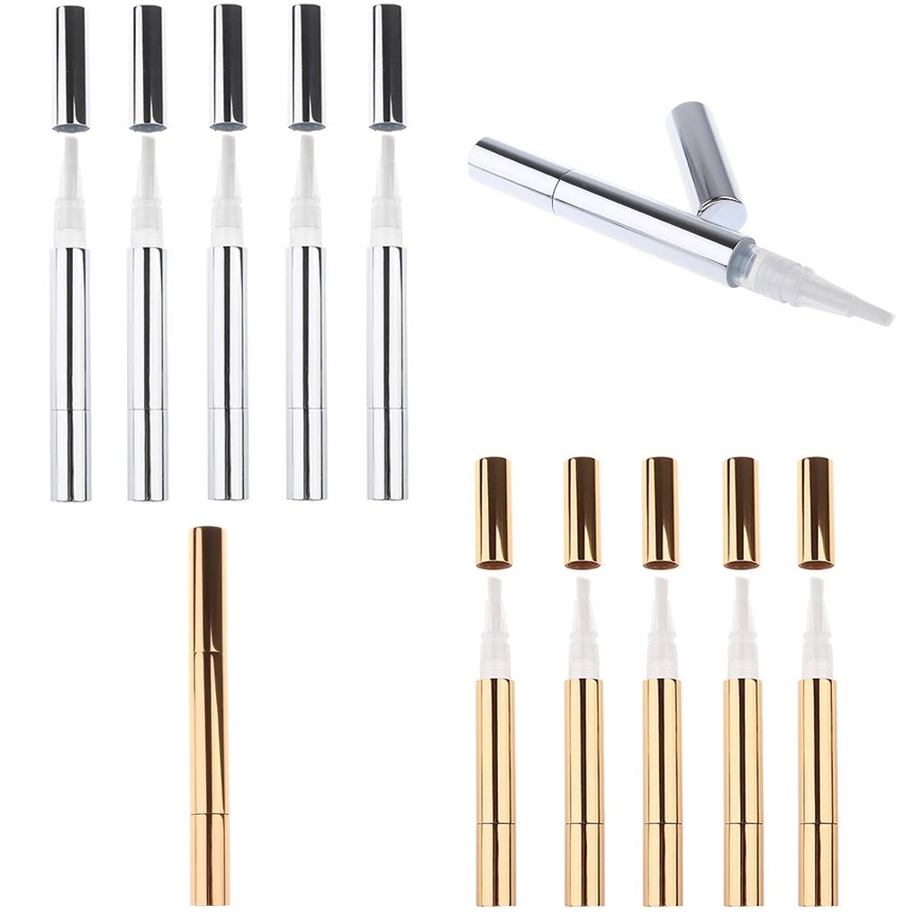 5 шт. 3 мл контейнер для масла кутикулы с кистью бальзам губ трубка пустые твист