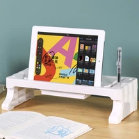 tv display top storage rack holder computer monitor stand organizer for home office jr deals