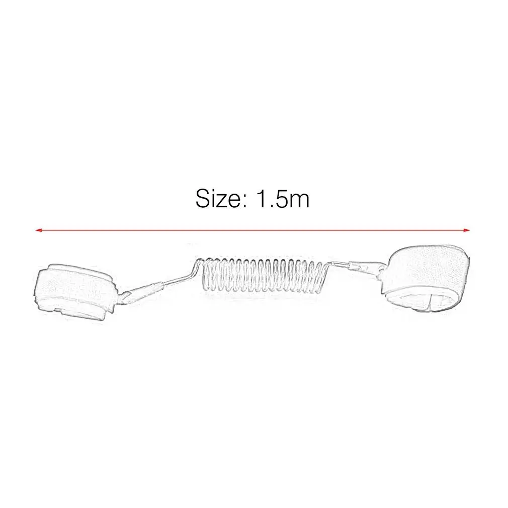 

Adjustable Kids Safety Harness Child Wrist Leash Anti-lost Link Children Belt Walking Assistant Baby Walker Wristband 1.5M