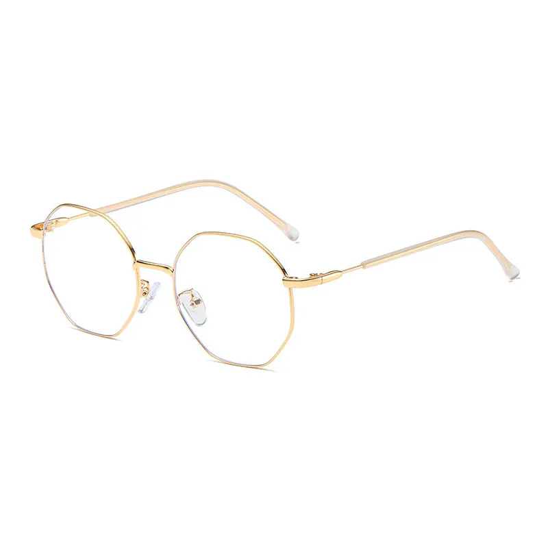 

Fashional Full Rim Metal Frame Glasses For Man and Woman Anti-Blue Light Lneses with Spring Hinges Optical Spectacles