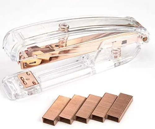 Степлер из розового золота для снятия степлера скобы Диспенсер ленты зажимы