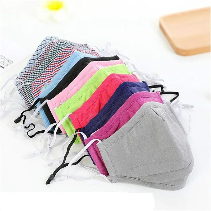 3/4 шт. хлопковая маска для губ многоразовая пыль гриппа PM2.5 маски лица фильтр с