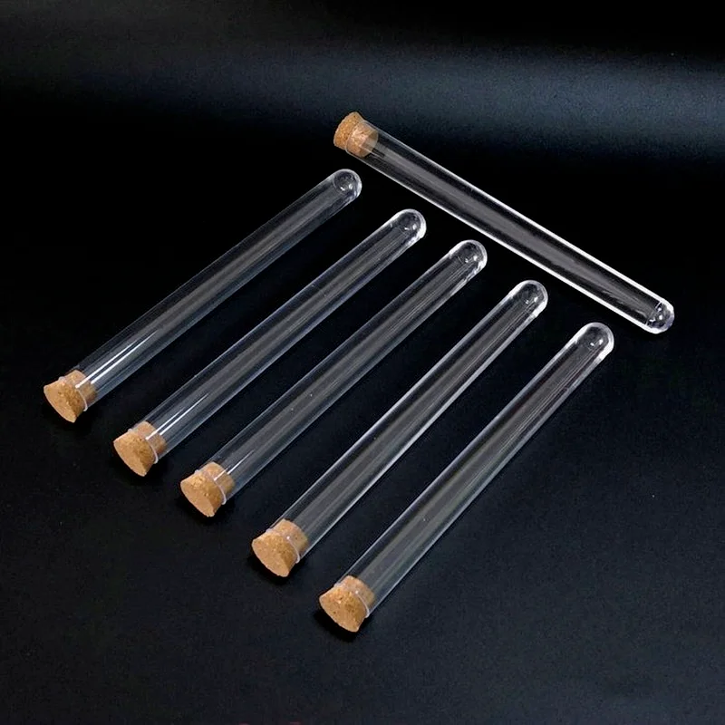 Пробирка пластиковая 15x150 мм с пробкой 30 шт./лот/набор|test tubes with cork|test tubeplastic test tube |