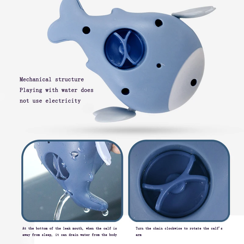 Summer Bathroom Bath Shower Baby Clockwork Swimming Children Play Water Cute Little Duck Bathing Bathtub Toys For Kid Gifts