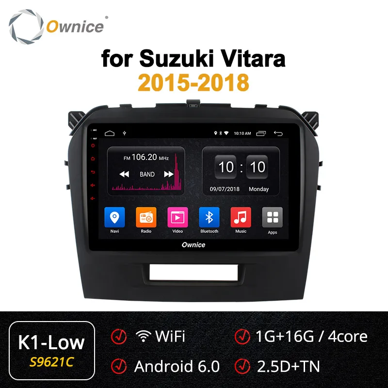 S9621 K1-Low Ownice 360 Panorama Android 9,0 Восьмиядерный k3 k5 k6 автомобильный Радио DVD gps Navi плеер dvd для Suzuki Vitara- 4G DSP оптический - Цвет: S9621 K1-Low
