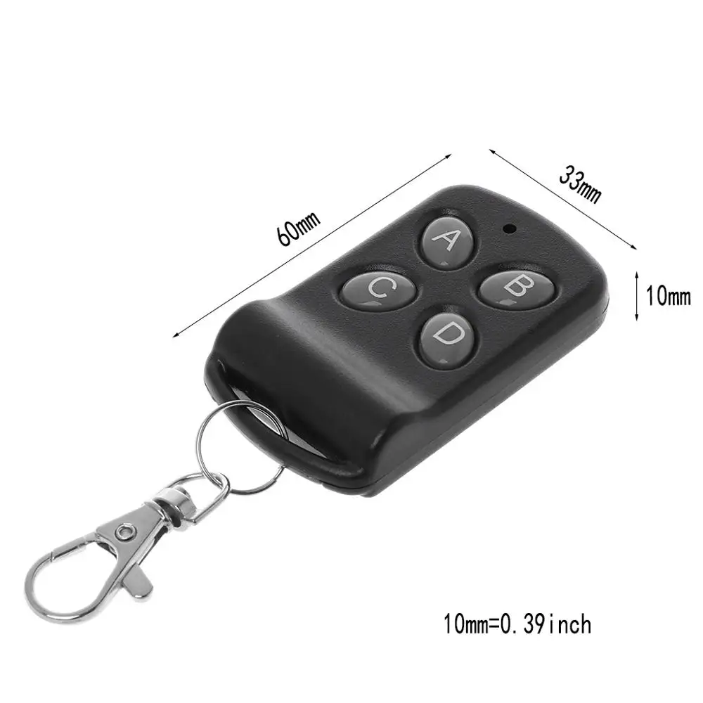 Беспроводной пульт дистанционного управления 4 канала 433 МГц кнопка выключатель