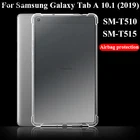 Чехол для планшета Samsung Galaxy Tab A 10,1 дюйма, 2019, силиконовый мягкий чехол, подушка безопасности из ТПУ, прозрачная защитная сумка для SM-T510T515