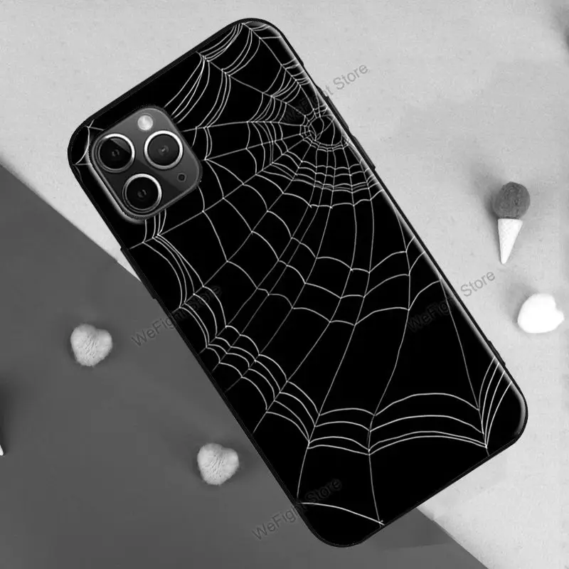 Чехол Spider Web для iPhone 12 mini 11 Pro Max XR X XS 6S 7 8 Plus SE 2020|Бамперы| |