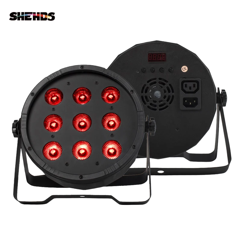 4 шт. 9X10W + 1X30W RGB 3IN1 светодиодный светильник 9X12W RGBW 4in1 Par диско сценического световая