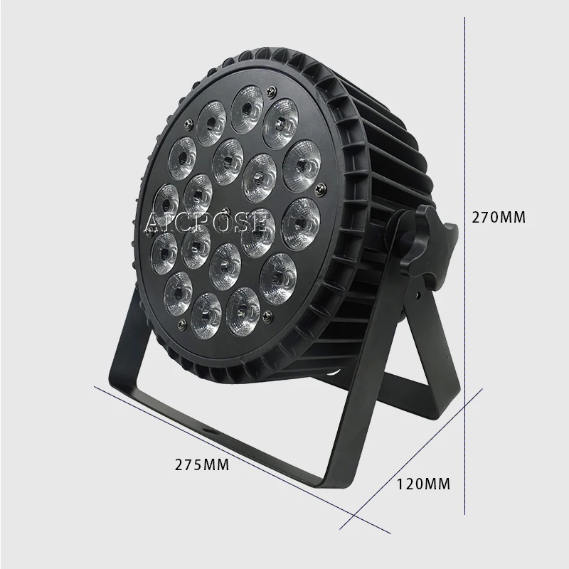 18x12 Вт RGBW 4в1 светодиодный светильник Par Can 18x18 RGBWA UV 6в1 плоский DMX сценический s или