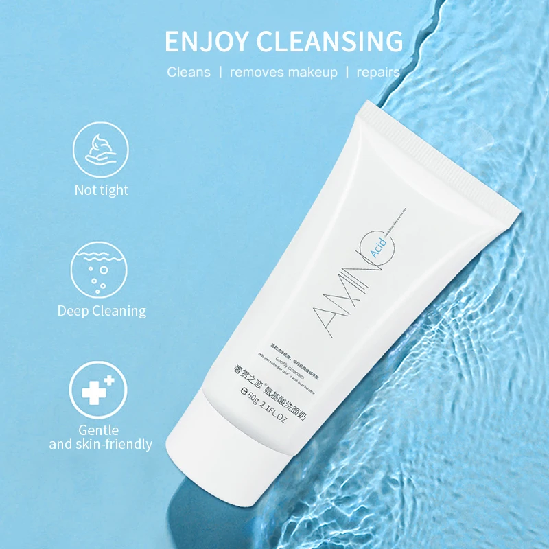 

Amino Acid Face Cleanser Moisturizing Brightening Hydrating Oil Control Shrink Pores Nourishing Facial Cleaning Tools Skin Care