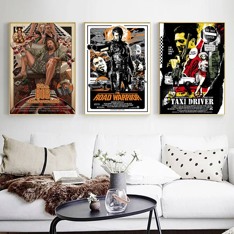 

Плакаты по мотивам фильма Квентин Тарантино с белым покрытием, настенные постеры для домашнего декора и декора комнаты