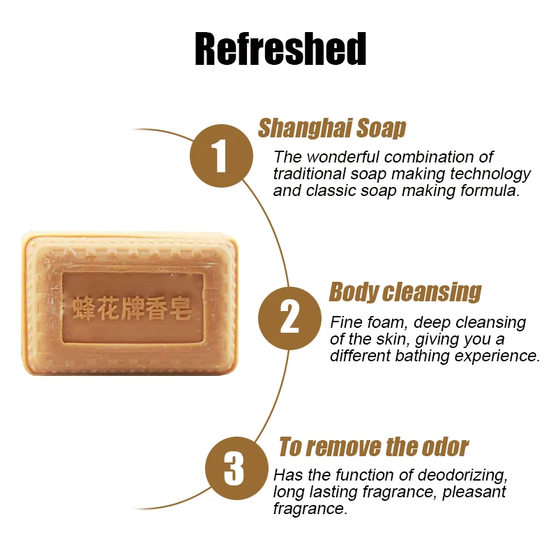 

25g bee and floral Chinese sandalwood soap mini travel size foam exquisite moisturizing skin moisturizing