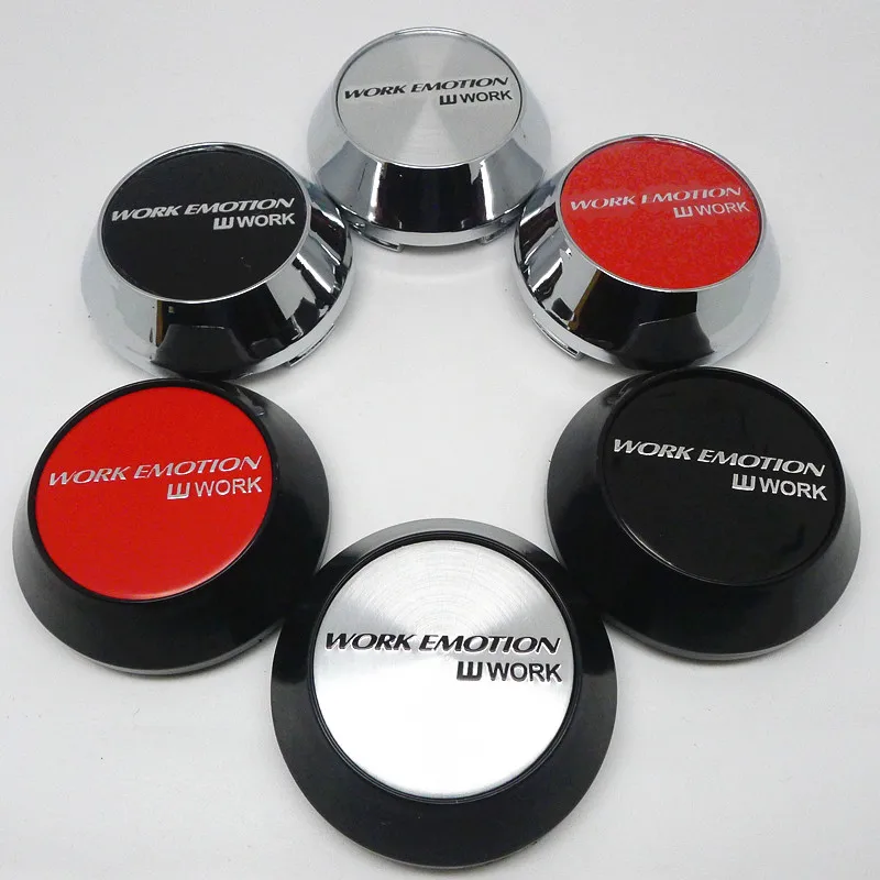 

4pcs 65mm For WORK EMOTION W WORK Wheel Center Hub Cap Covers Car Styling Emblem Badge Logo Rims Cover 45mm Stickers Accessories
