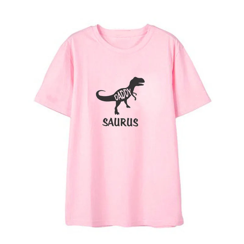 Футболки для семьи с динозавром рубашки Mommysaurus Daddysaurus Babysaurus дня рождения