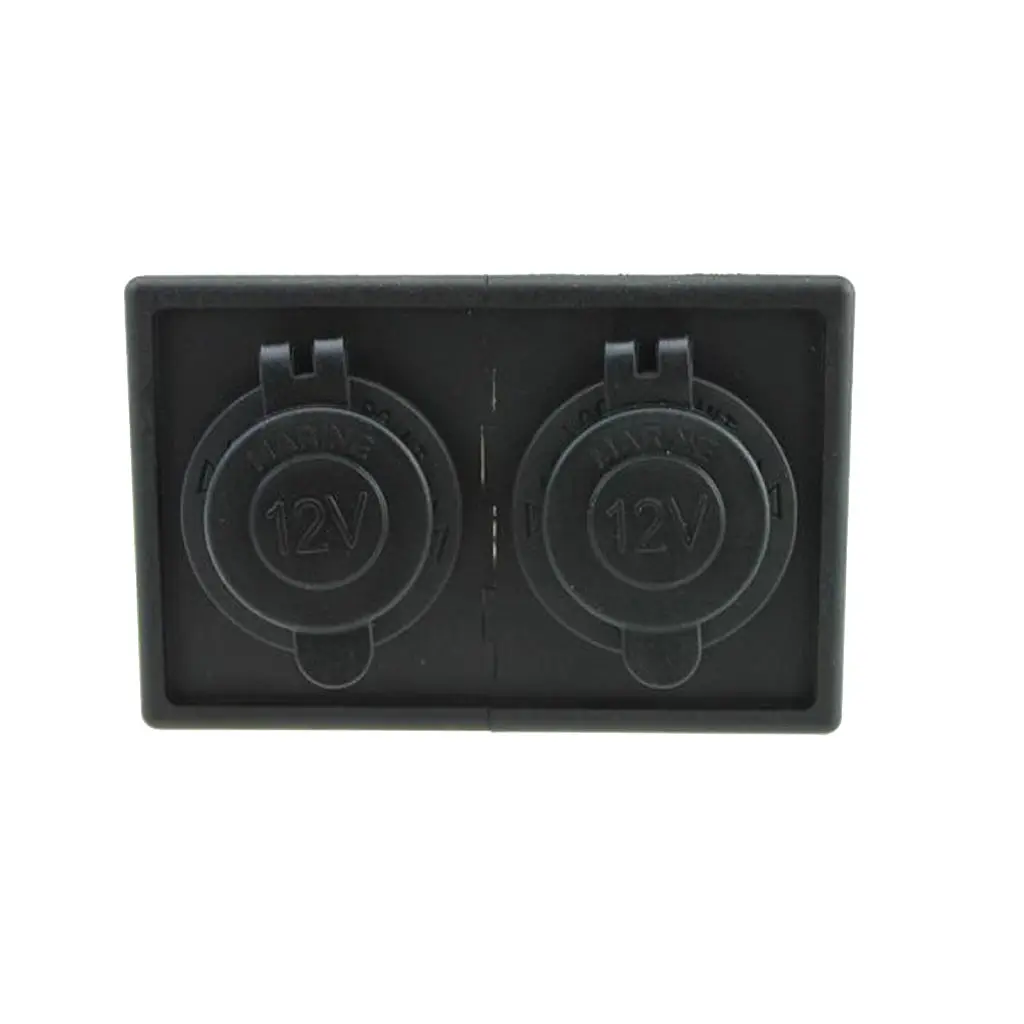 

12V 24V Power Socket with Holder Housing for Car Boat RV Motorcycle Marine