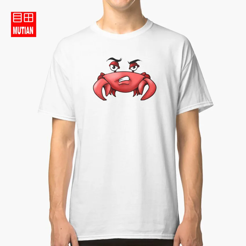 Футболка с рисунком животных крабов|Мужские футболки| |