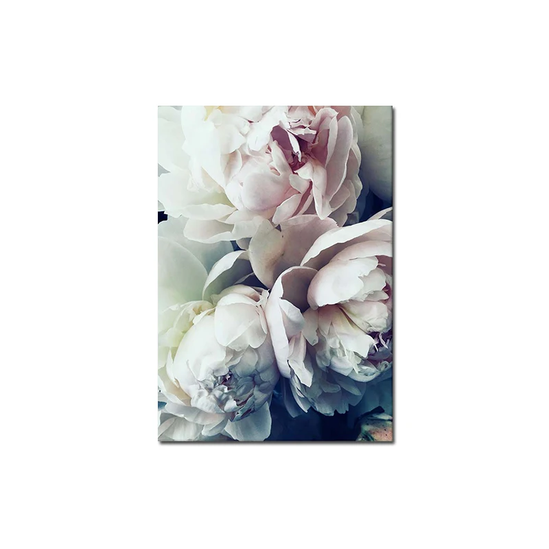 Плакаты и принты цветущих лепестков природный Цветочный пейзаж холщовая