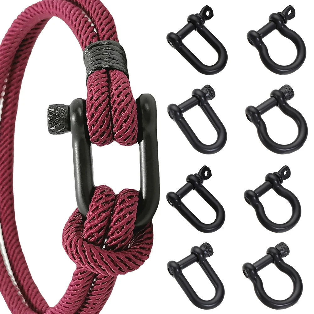 Карабин из нержавеющей стали скоба с D-образным луком кольцо для ключей наружный