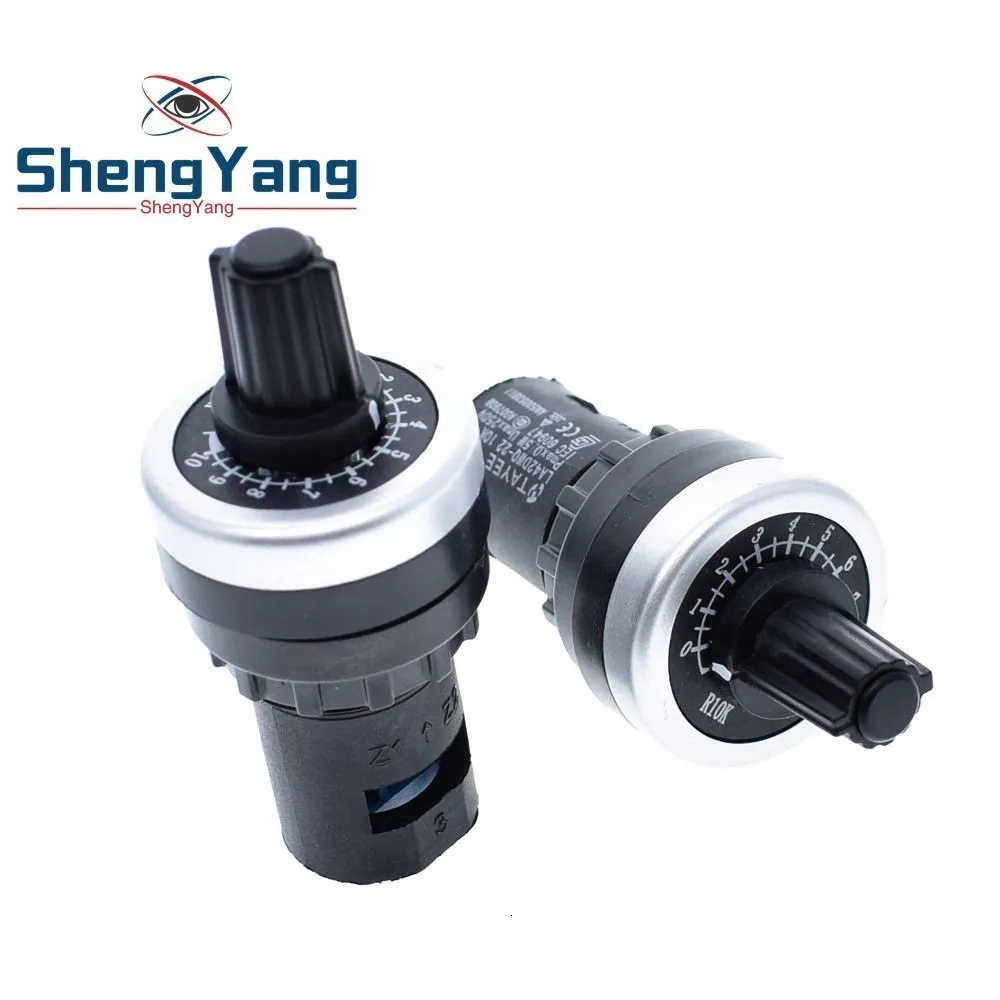 ShengYang LA42DWQ-22 1 к 2 к 5 к 10 к 22 мм Диаметр горшки поворотный потенциометр-преобразователь Регулятор инвертор сопротивление переключатель