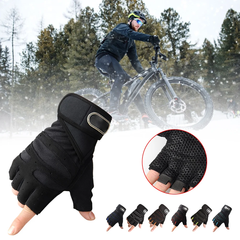 

Gym gloves non-slip sports training weightlifting gloves bodybuilding training non-slip breathable half-finger gloves Hot Sale