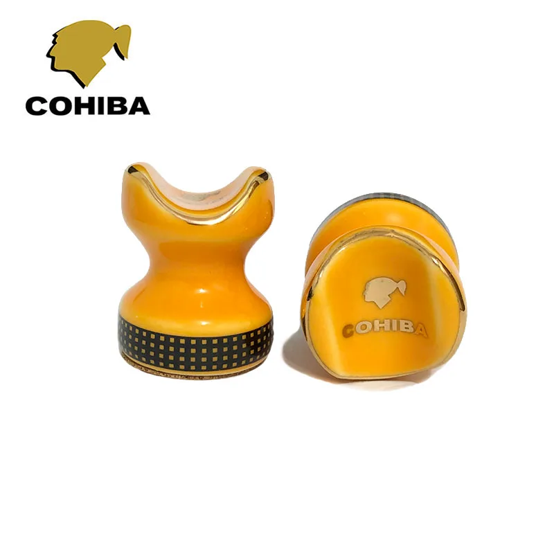 2 шт. аксессуары для сигар керамический держатель COHIBA пепельница карманная