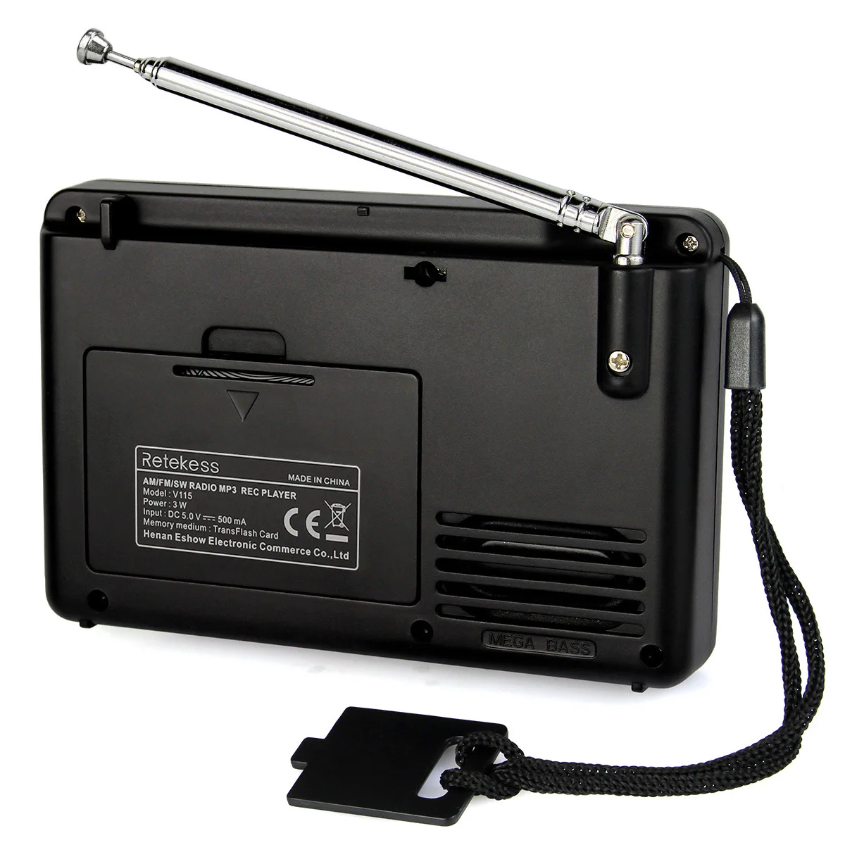 Портативное записывающее радио FM / AM/SW высокочувствительное с таймером сна |