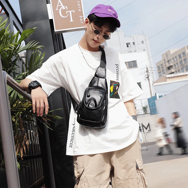 Тренд новой груди сумка корейский кошелек для отдыха tide Мужская Спортивная