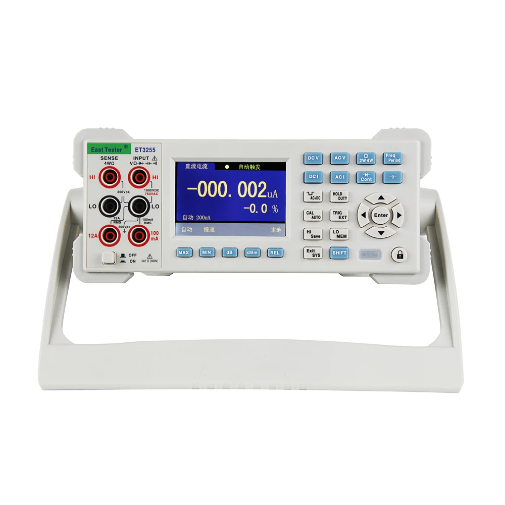 ET3255 Высокоточный настольный цифровой мультиметр 5 1/2 3 ''TFT LCD USB RS232 LAN измерение