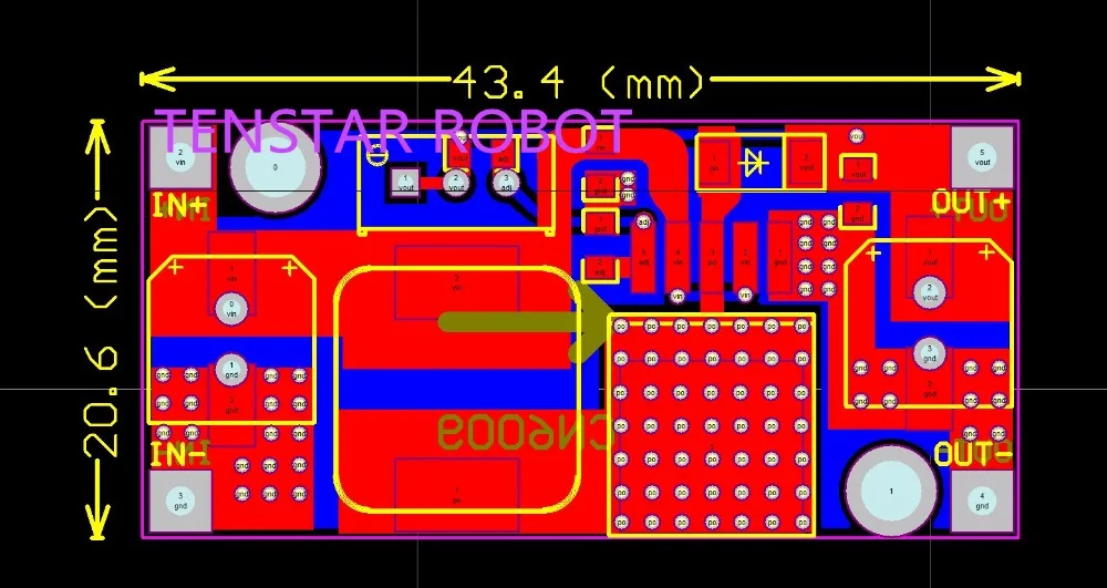 100 шт./лот XL6009 модуль усилителя питания с регулируемым выходом супер Повышающий