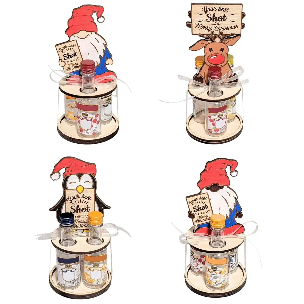 

Подставка для винных бутылок-держатель для бутылок в виде Гнома-Рождественский держатель для вина-подставка для бутылок в виде пингвина Са...